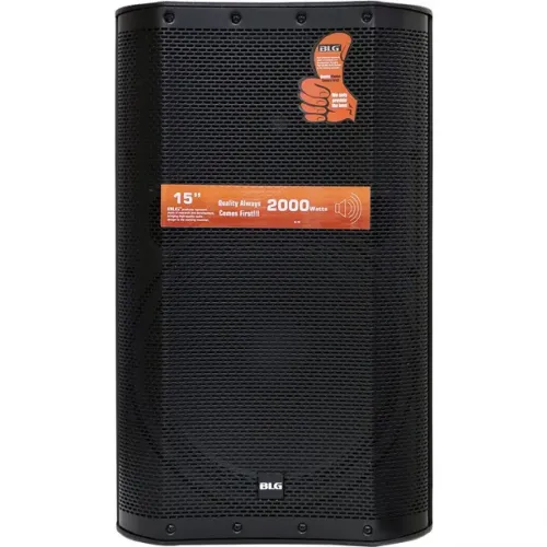 Caixa de som Ativa 15" 2000W Bluetooth Bivolt - BLG B-15