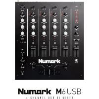 Numark Mixer M6 de 4 canais com interface de áudio integrada