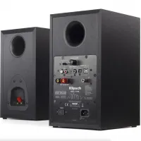 Toca Discos Klipsch + Alto Falantes R-15PM 2-Way de Estante Preto