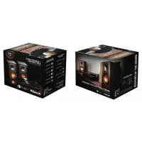 Toca Discos Klipsch + Alto Falantes R-15PM 2-Way de Estante Preto