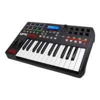   Akai MPK225 25 teclas preto 